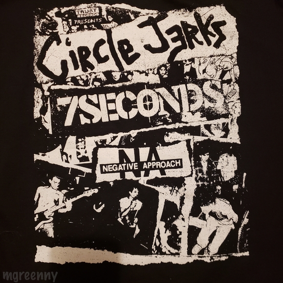 Circle Jerks 7 Seconds Concert T Shirt Unisex - Picture 4 of 5